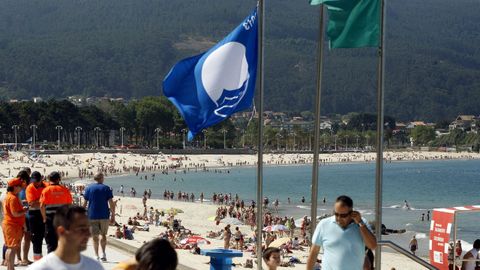 Samil, con bandera azul, en imagen de archivo