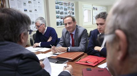 Javier Pérez, en una fotografía durante una reunión en Lugo en el 2020, cuando era responsable institucional de Renfe en Galicia