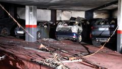 Estado en que qued el garaje de la urbanizacin