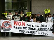 Protesta de la Rede de Solidaridade Popular el 9 de marzo, cuando se celebr� el juicio. 