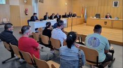 Varios de losacusados, en una de las comparecencias anteriores del caso, que no ha podido an ser juzgado