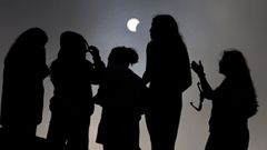Inicio del eclipse de A Coru�a