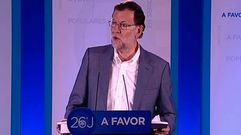 Mariano Rajoy insta a elegir entre moderaci�n y extremismo