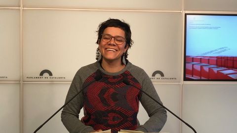 La diputada de la CUP Natalia S�nchez
