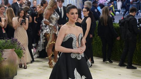 Anne Hathaway, en la gala Met, celebrada a principios de mayo.