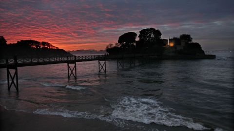 El castillo de Santa Cruz en Oleiros.
