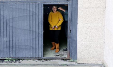 La detenida, al salir del juzgado rumbo a prisi�n
