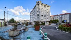 Calle Carballo Calero, en el entorno del CEIP Bergantiños, donde se proponen actuaciones