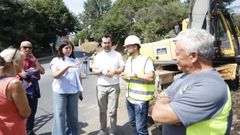 Cargos del Concello se pasaron este martes por las obras para supervisar los trabajos
