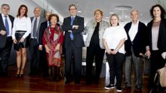 Integrantes del Colegio de Agentes de la Propiedad Inmobiliaria de A Coru�a, durante la celebraci�n de la festividad de su patrona, Santa Teresa. 