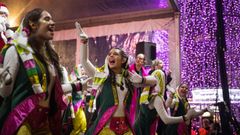 Imagen de la inauguracin del alumbrado navideo en Vilagarca