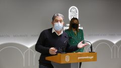 El alcalde de Pontevedra, Miguel Anxo Fern�ndez Lores, con la directora de la Misi�n Biol�gica de Galicia, Elena Cartea