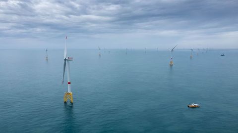 Un parque de e�lica marina de Iberdrola en Francia