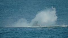 Imagen de archivo de un accidente de un helicptero en el mar