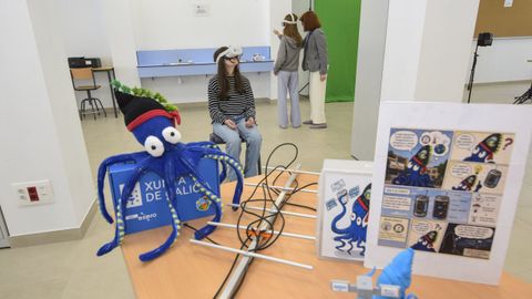 Visita de Alfonso Rueda a la ampliaci�n del IES Aquis Celenis de Caldas de Reis 