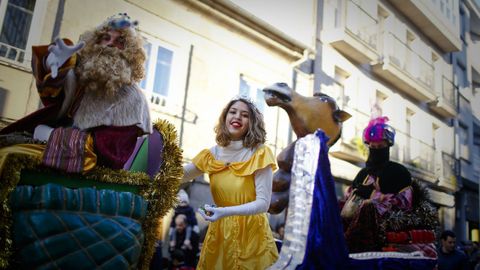 Cabalgatas de Reyes de Ourense.Cientos de personas se congregaron en las calles de Xinzo para recibir a los Reyes Magos