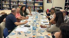 Un momento de la jornada en las instalaciones de O Castro en Bai�n