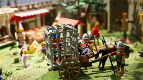 A mostra consta de cinco dioramas con distintas recreacins