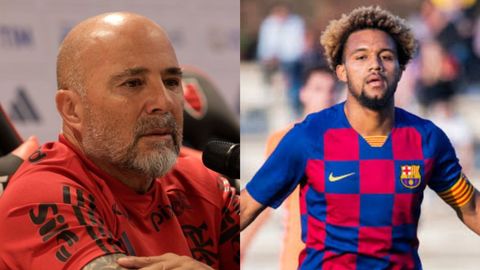 Jorge Sampaoli y Konrad de la Fuente