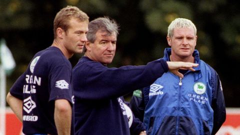 Terry Venable durante su etapa como entrenador de la selección inglesa.