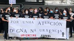 El personal de Urgencias se concentr� a media ma�ana a las puertas del servicio