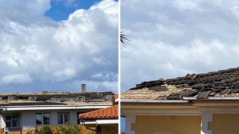 Varios da�os causados en viviendas de Antromero por el fuerte viento