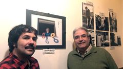 Iv�n G. Fern�ndez y Pablo Canal, en la exposici�n de fotos �Mazcaraes�.Iv�n G. Fern�ndez y Pablo Canal, en la exposici�n de fotos �Mazcaraes�