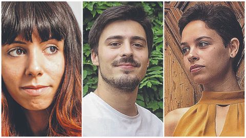 Sara Barquinero, Julen Azcona, Irene Reyes-Noguerol. 