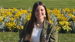 Sandra Pi�eiro, natural da parroquia de Goi�n, prepara unha tese doutoral sobre os mosteiros cistercienses da di�cese de Lugo