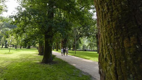 Inauguraci�n de la rehabilitaci�n del parque jard�n y la carballeira de Caldas de Reis