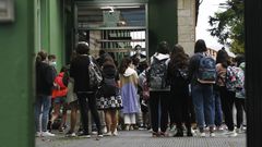 Primer d�a de clase el pasado curso 2020/21 en el IES Canido de Ferrol