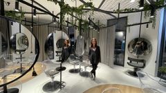 Marina Allegue en las nuevas instalaciones. 