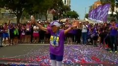 Con 92 a�os y 16 maratones a sus espaldas