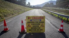La entrada norte de A Pobra a la AG-11 estuvo m�s de una semana cortada