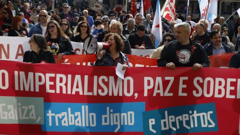Concentraci�n de la CIG, en la ciudad de Ourense por el Primero de Mayo