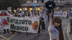 Manifestaci�n convocada con motivo de la huelga de m�dicos