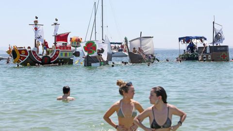FESTA DA DORNA, REJATA DE EMBARCACIONS FEITAS A MACHADA E PAN DE MILLO EN COROSO