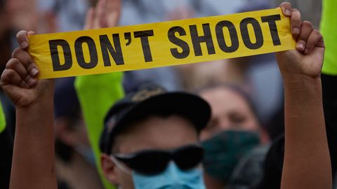 Imagen de la protesta en Boston