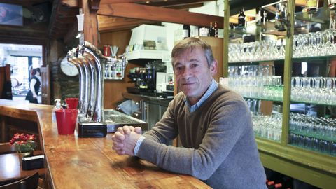 Sergio en la barra de O Pozo