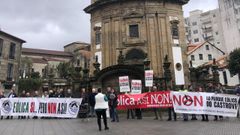 Concentracin en Pontevedra contra los proyectos elicos