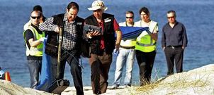 Una empresa de georradar gui� el operativo de la Guardia Civil en la b�squeda de m�s restos �seos en la playa buenense.