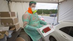 Recogida de test de saliva en a Laracha