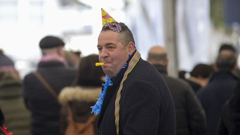 Fiesta de fin de ao en la plaza de la Constitucin de Vlilalba, organizada por el Concello