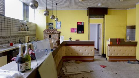 Estado actual del antiguo mercado de Santa Luc�a, en A Falperra