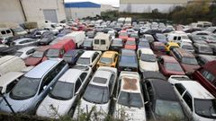 Imagen de archivo del 2020 del dep�sito municipal de veh�culos absolutamente lleno