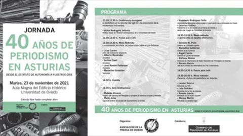 Jornada �40 a�os de periodismo en Asturias. Desde el Estatuto de Autonom�a hasta nuestros d�as� organizada por la Asociaci�n de la Prensa de Oviedo