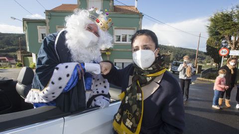 Reyes Magos, en Cee, a su paso por Lires