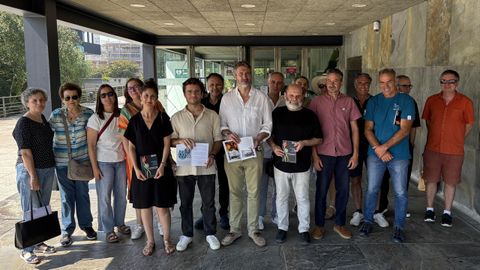 Los representantes de los cine clubes fueron recibidos por el alcalde