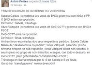 El comentario estuvo colgado en el muro de Fortes una hora.