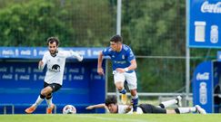 Eloy Ord��ez, durante el Vetusta-Salamanca CF
